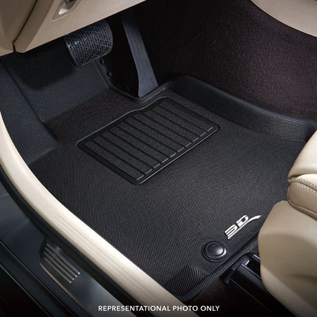 Product of 3D Mats KAGU L1AD03301509 Black Thermoplastic Rubber Of Carbon Fiber Texture Floor Liner 