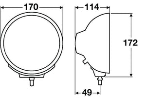 Product of Hella 009094181 Driving Beam Driving/ Fog Light 