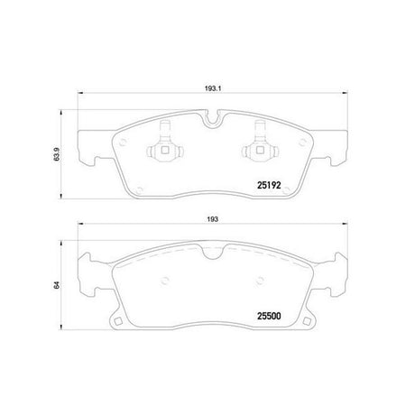 Product of Brembo P50108 Brake Pad - Set Of 4 