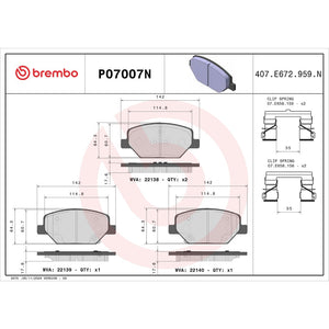 Brembo P07007n Brake Pad||p07007n_Drw.Jpg||87||brmp07007n||1752571