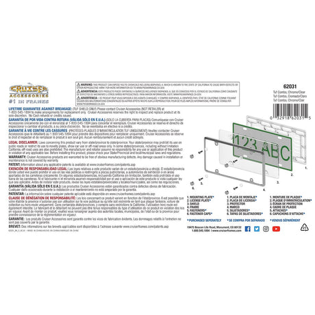 Product of Cruiser 62031 License Plate Frame