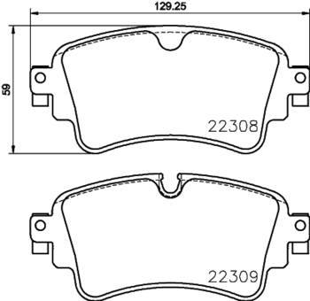 Product of Brembo P85154N Brake Pad - Set Of 4 