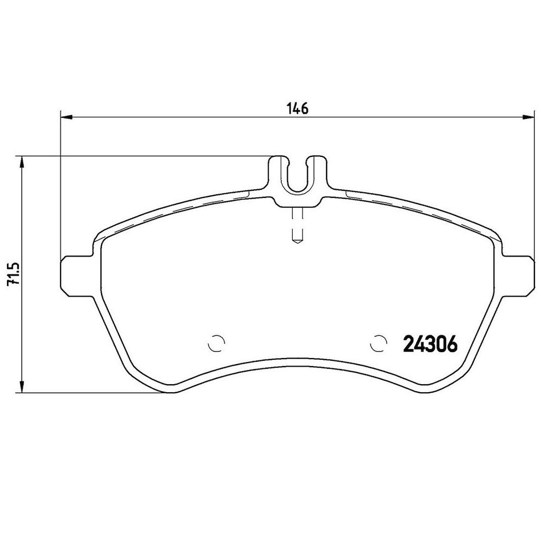 Product of Brembo P50067 Brake Pad - Set Of 4 
