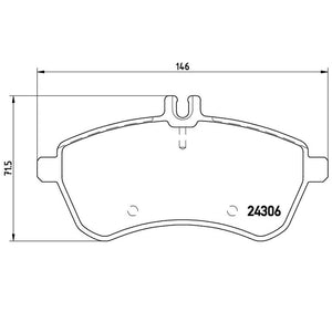 Product of Brembo P50067 Brake Pad - Set Of 4 