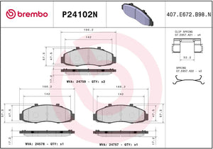 Brembo P24102n Brake Pad||p24102n_R.Jpg||86||brmp24102n||2091786