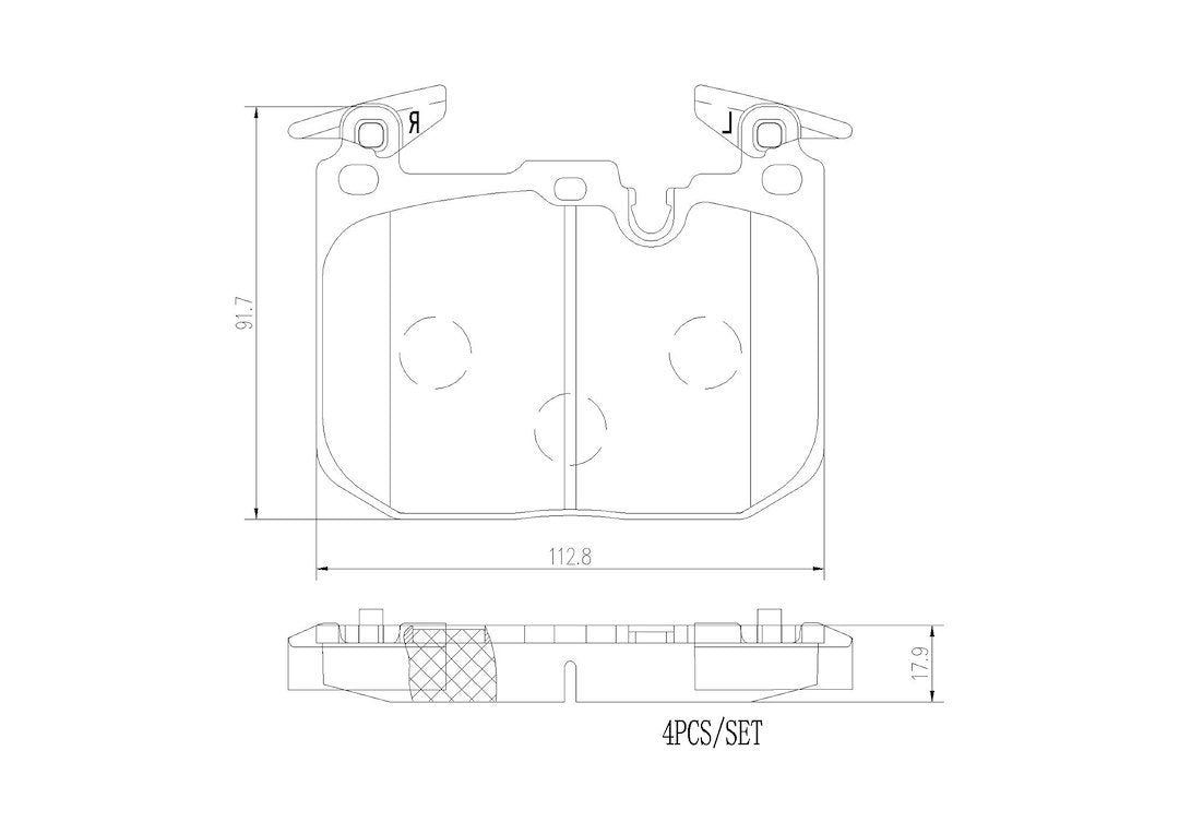 Product of Brembo P06096N Brake Pad - Set Of 4 