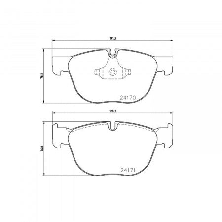Product of Hella 355012541 Brake Pad - 
