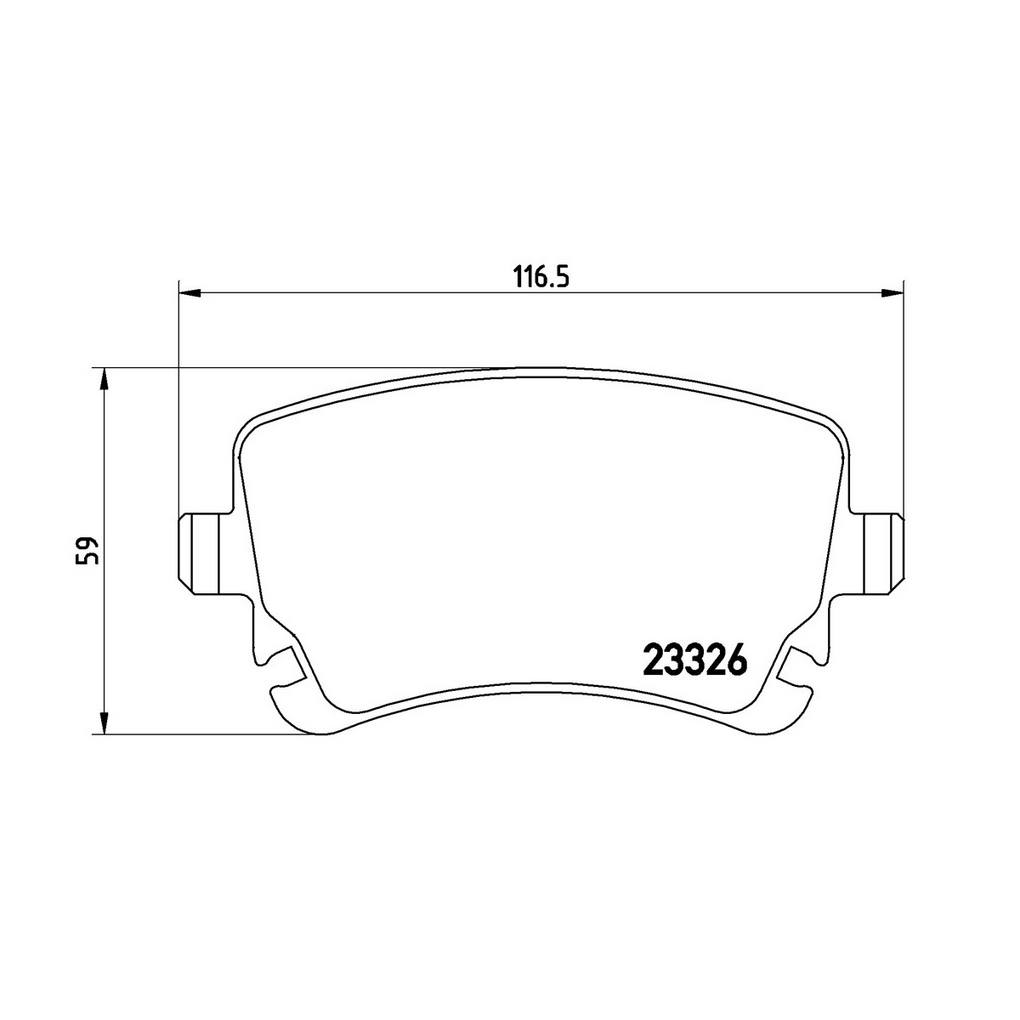 Product of Brembo P85076 Brake Pad - Set Of 4 