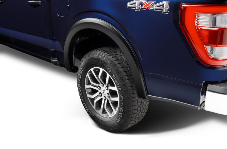 Product of Bushwacker 20962-02 Non-Exposed Fasteners Black Fender Flare - Set Of 4 