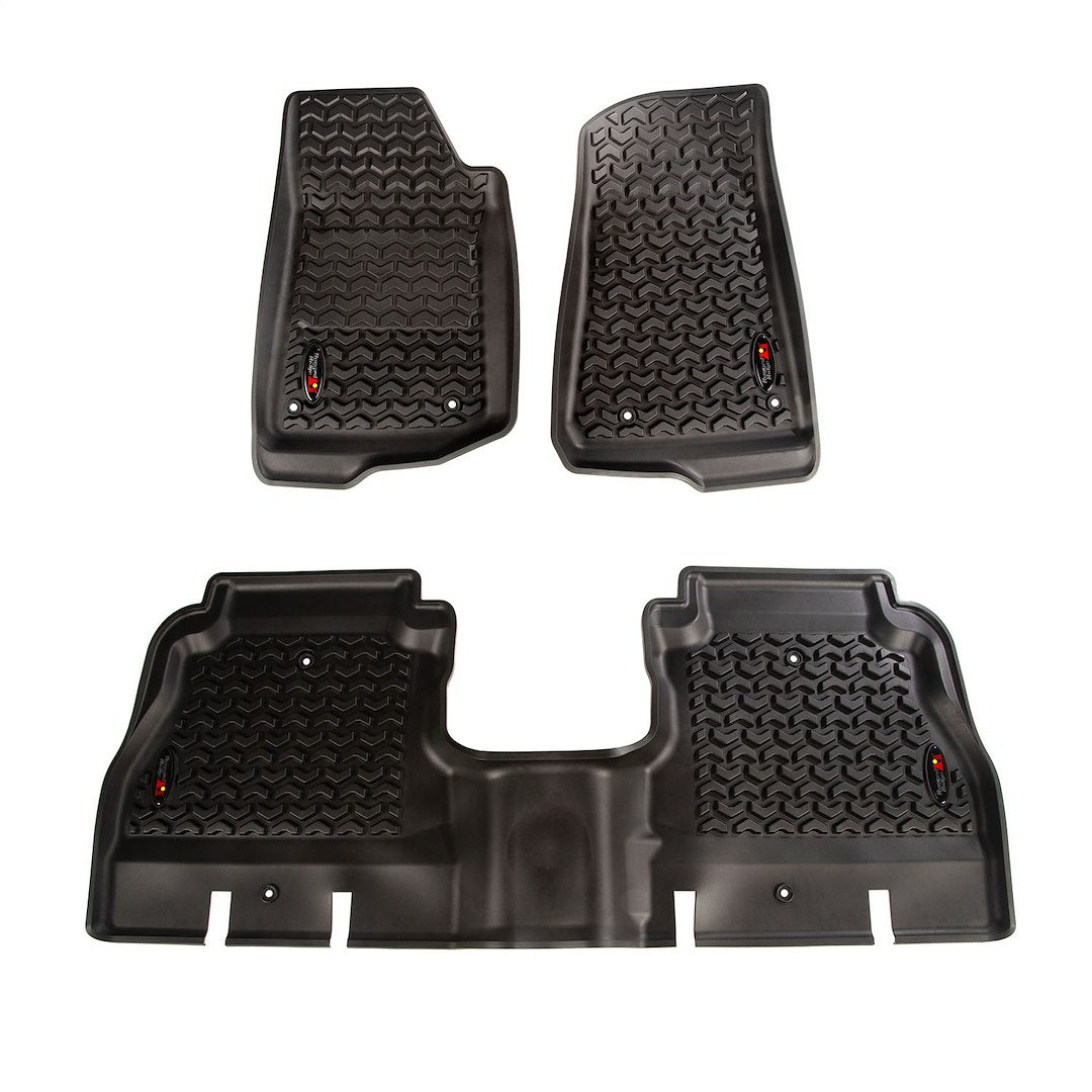Product of Rugged Ridge 12987.05 Black Thermoplastic Floor Liner 