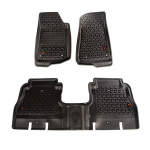 Product of Rugged Ridge 12987.05 Black Thermoplastic Floor Liner 