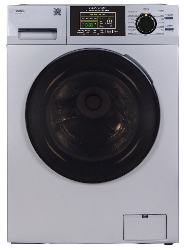 Product of Pinnacle Appliances 23-4800 V Silver Clothes Washer/ Dryer Combo Unit