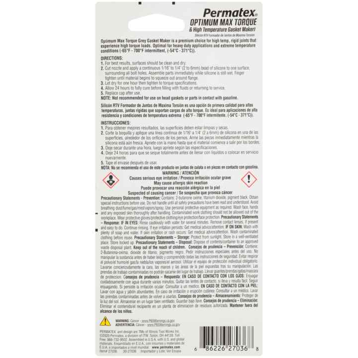 Product of Permatex 27036 Gasket Maker