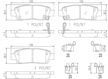 Brembo P83123n Brake Pad||p83123n_R.Jpg||86||brmp83123n||2091767
