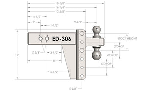 Bulletproof Hitches Ed306 Trailer Hitch Ball Mount||ed306 (2).Jpg||93||bphed306||1436240