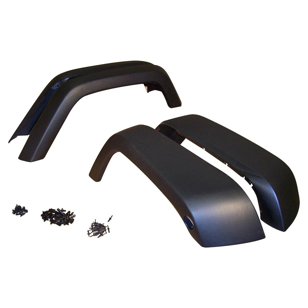 Product of Crown Automotive 5KFK Non-Exposed Fasteners Black Fender Flare - Set Of 4 
