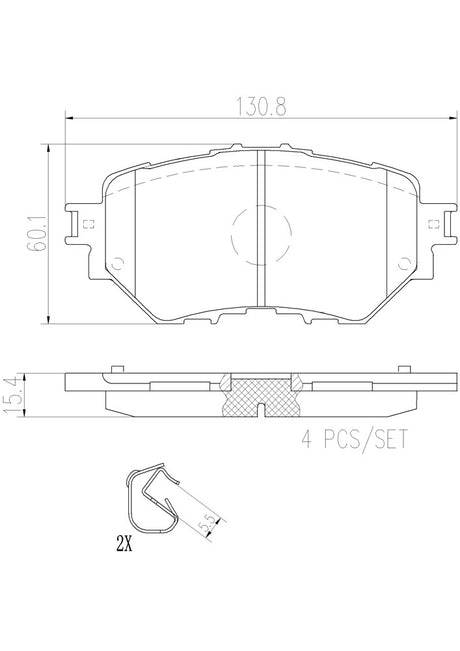 Product of Brembo P49052N Brake Pad - Set Of 4 