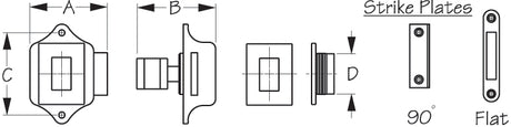 Sea Dog 225310-1 Drawer Latch||225310-1_1.Jpg||86||sdg2253101||1181258