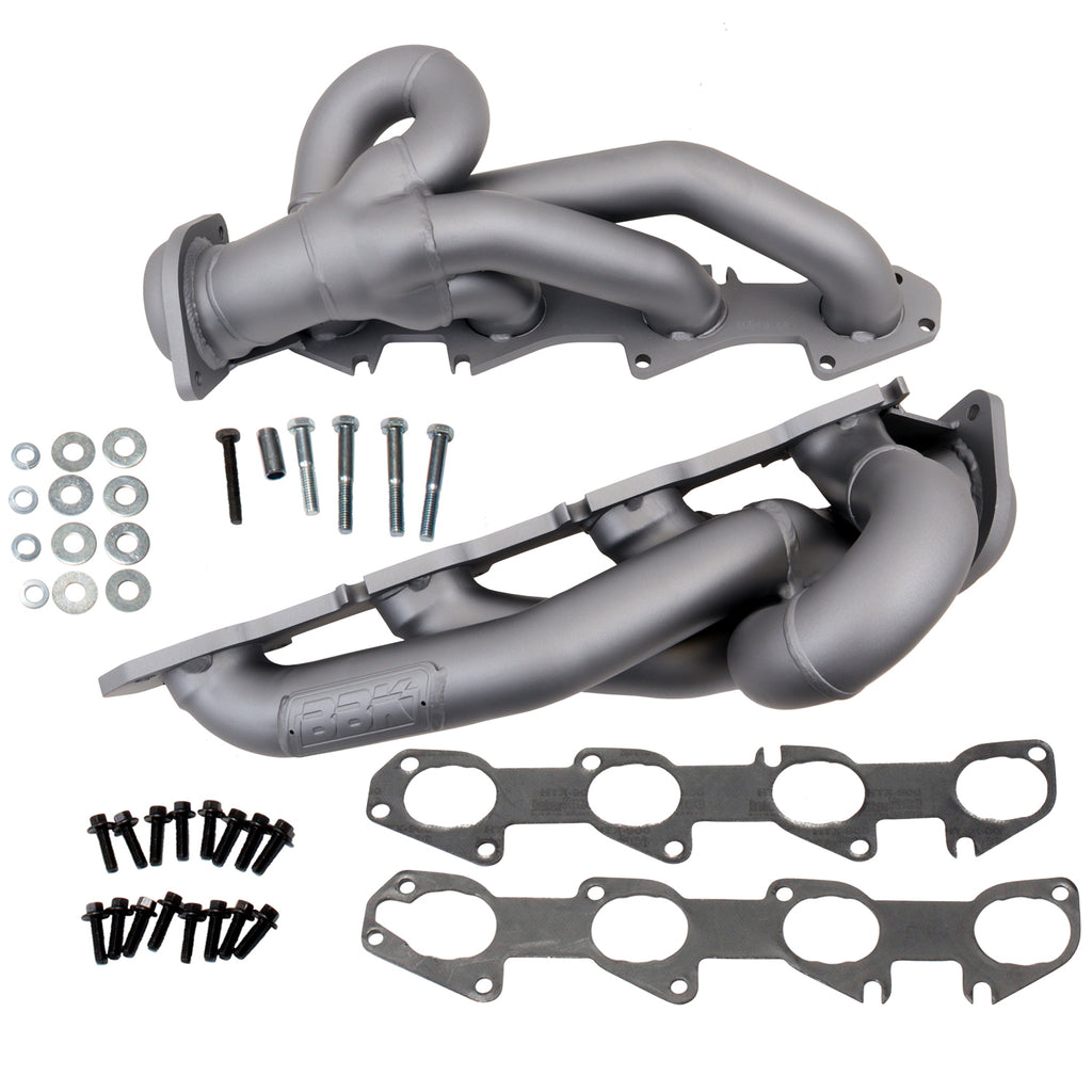 Product of BBK Performance Parts 4014 Short Tube Chrome Plated Steel Exhaust Header 