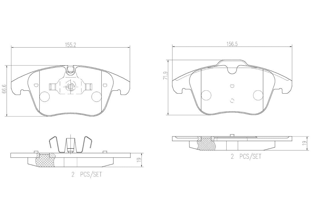 Product of Brembo P36022N Brake Pad - Set Of 4 
