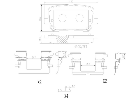 Brembo P18038n Brake Pad||p18038n.Png||85||brmp18038n||2104518