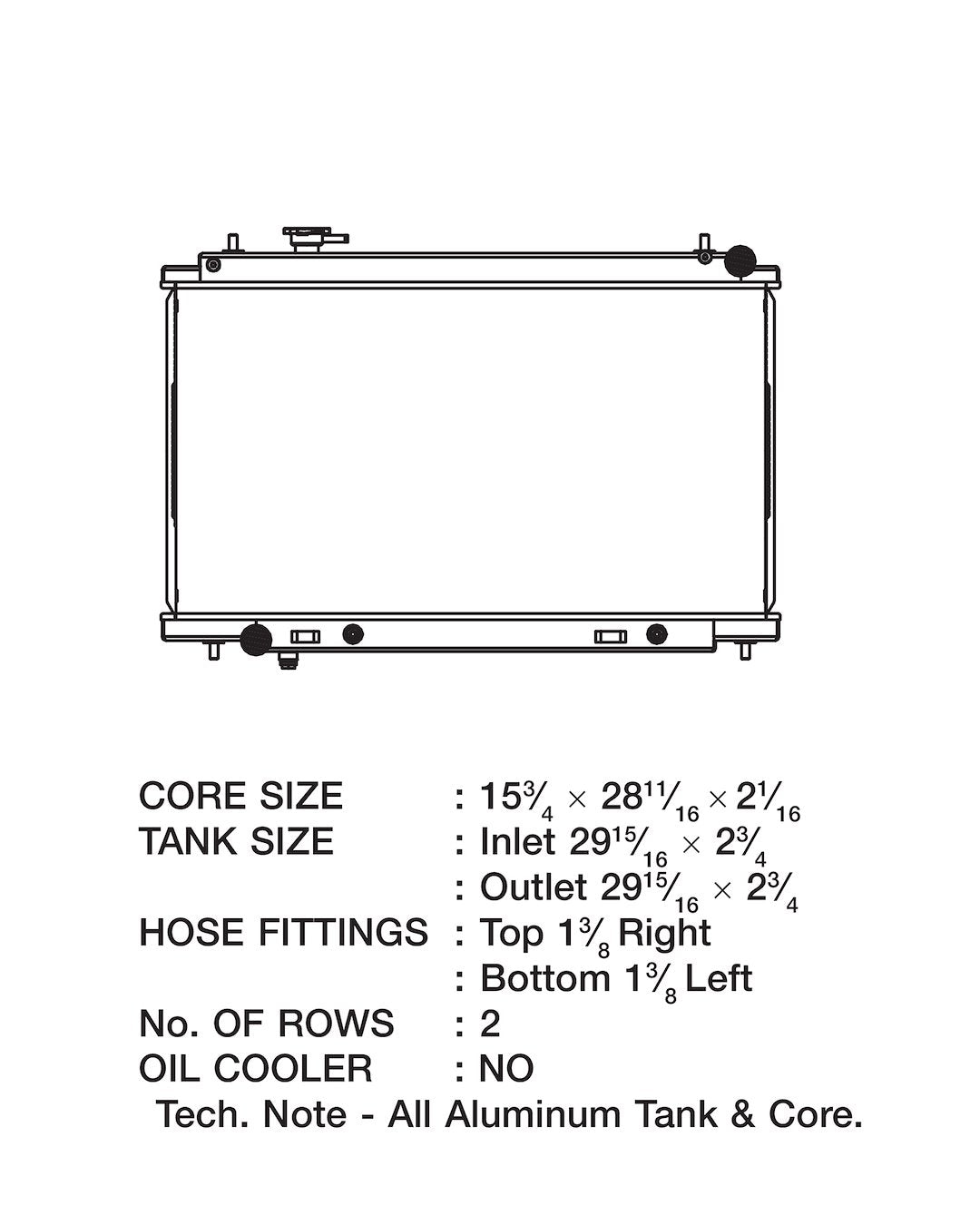 Product of Csf 3329 Radiator