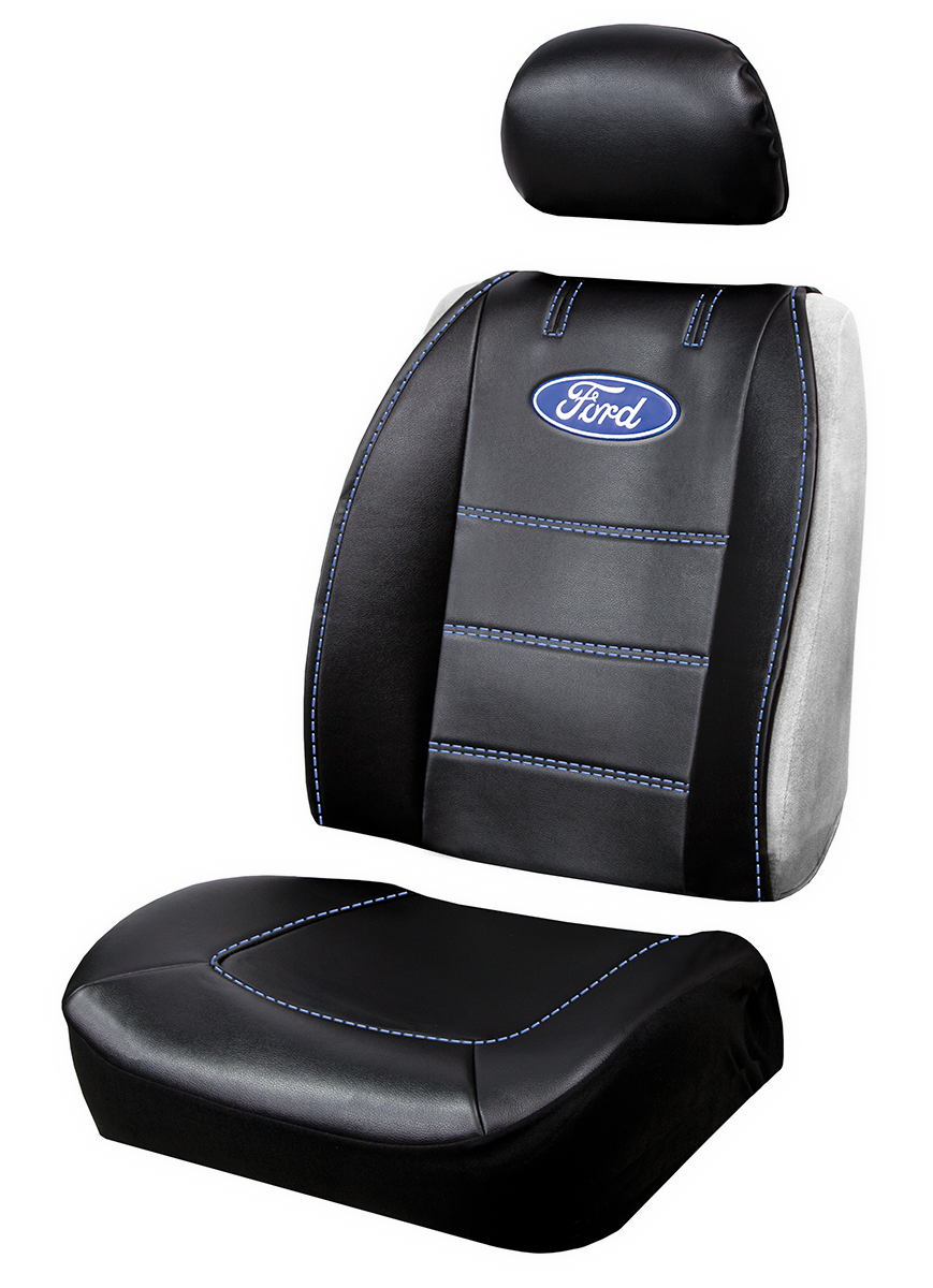 Product of Plasticolor 008625R01 Deluxe Black Leather Seat Cover 