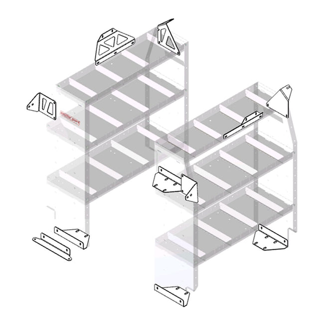 Product of Weather Guard (Werner) 9752-3-01 Van Storage System Shelf Mounting Bracket