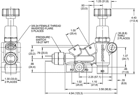 Wilwood Brakes 260-11179 Brake Proportioning Valve||260-11179_1.Jpg||86||w6426011179||1085246