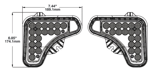 Product of J.W. Speaker 0557621 Flood Beam Headlight Assembly - LED - Single 