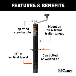 Curt 25007 Trailer Tongue Jack||25007_3008x1990_Fa.Jpg||87||c9325007||1680058