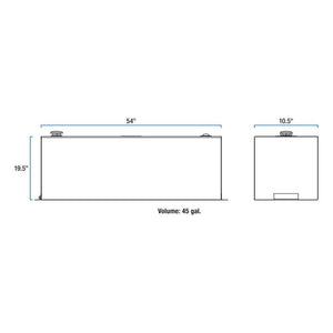 Product of UWS TT-45-R-T-P Diesel Liquid Transfer Tank 45 Gallon Rectangular 