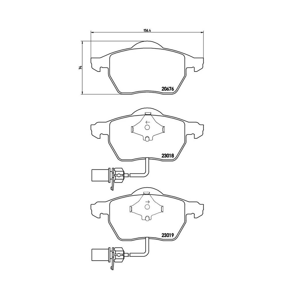 Product of Brembo P85085 Brake Pad - Set Of 4 