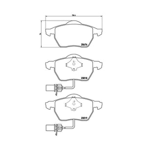 Product of Brembo P85085 Brake Pad - Set Of 4 