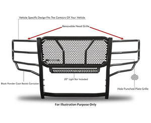 Black Horse Offroad Ru-Fof116-B-K2 Grille Guard||ru-Fof116-B-K2_5.Jpg||89||blkufof116bk2||1647940