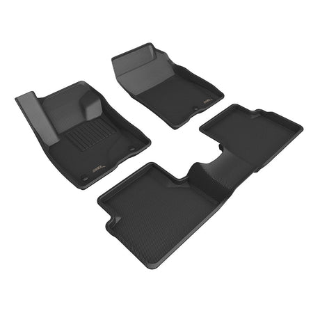Product of 3D Mats KAGU L1FR14501509 Black Thermoplastic Rubber Of Carbon Fiber Texture Floor Liner 