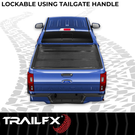Product of TrailFX TFX Premium Flush Tri-Fold Hard Folding TFX3707 Tonneau Cover 