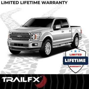 Product of TrailFX A0041S TFX Round Tube Side Steps Nerf Bar With Surface Steps 