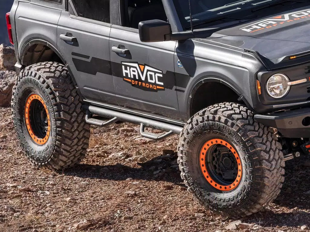 Product of Havoc Offroad HFB-06-003 HN2 Nerf Bar With Drop Down Steps 