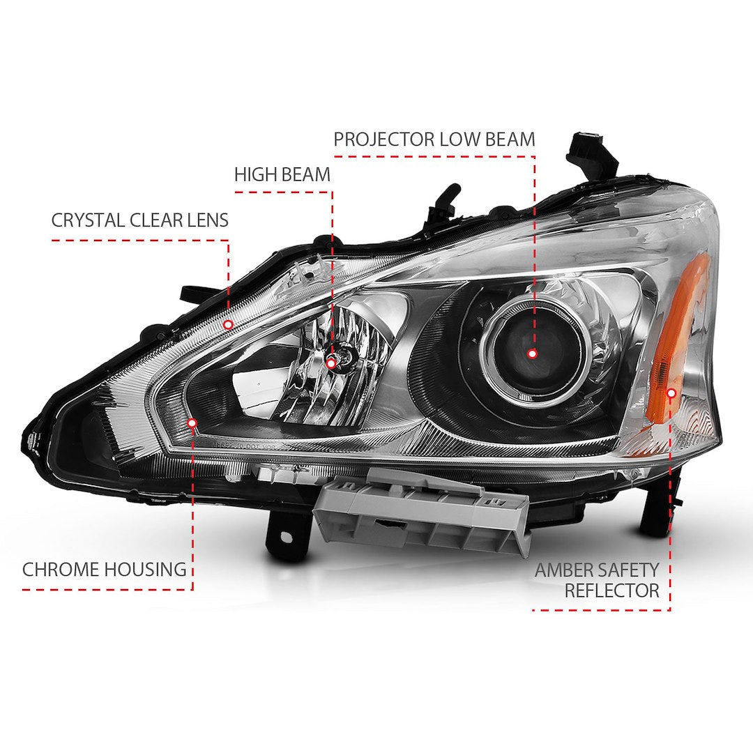 Anzo Usa 121550 Headlight Assembly||||87||a1r121550||2002021