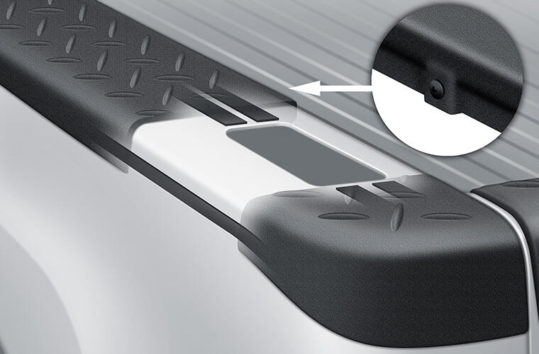 Product of Bushwacker 49503 Black Matte Textured Inside And Top Of Rail Bed Side Rail Protector 