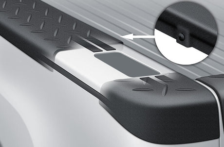 Product of Bushwacker 49503 Black Matte Textured Inside And Top Of Rail Bed Side Rail Protector 