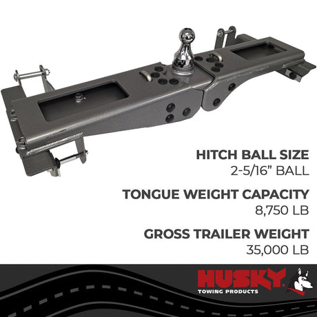 Product of Husky Towing 35202 Under-Bed Gooseneck Trailer Hitch - 35000 Pound 