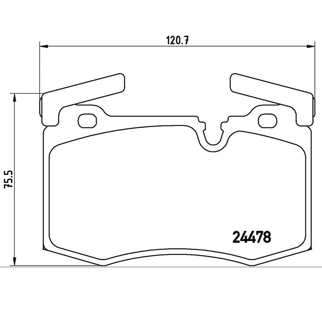 Product of Brembo P06068 Brake Pad - Set Of 4 