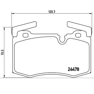 Product of Brembo P06068 Brake Pad - Set Of 4 