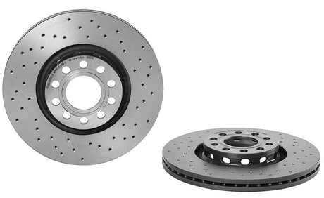 Product of Brembo 0986901XC02 Xtra Vented Cross Drilled 1 Piece Brake Rotor 