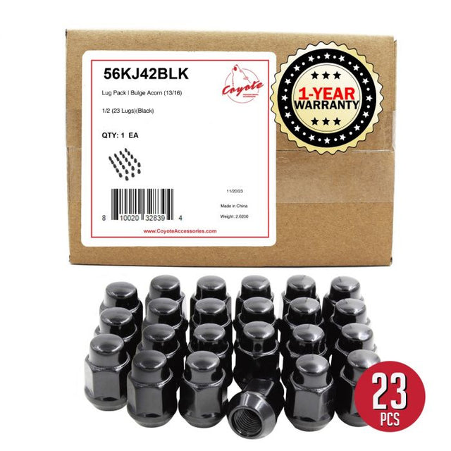 Coyote Wheel Accessories 56kj42blk Lug Nut||56kj42blk_Mainimage.Jpg||85||rev56kj42blk||1371313