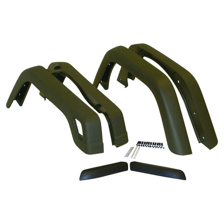 Product of Crown Automotive 55254918K6 Non-Exposed Fasteners Black Fender Flare - Set Of 4 