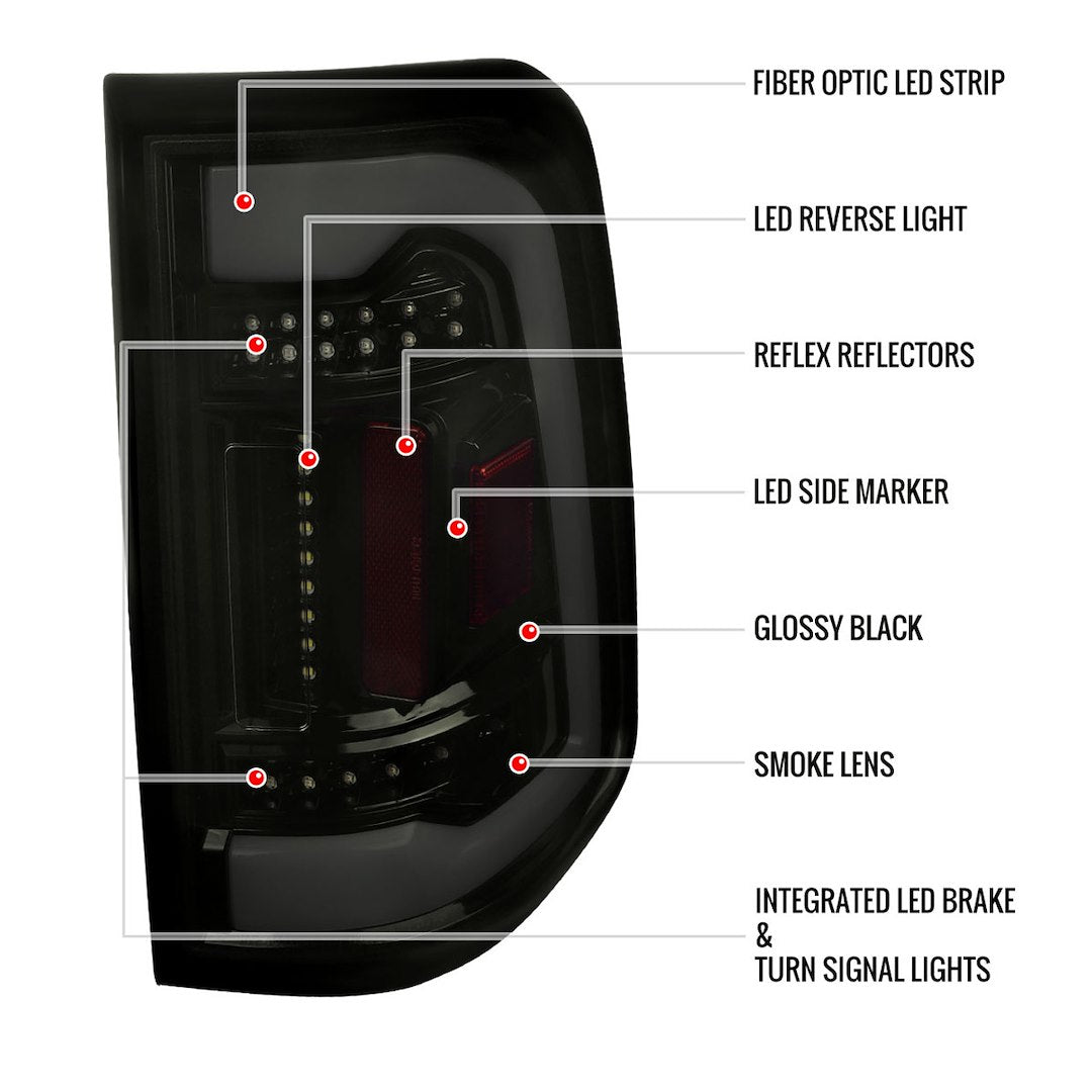 Product of Spec-D Tuning LT-RAM1915BBLED-TM Tail Light Assembly 