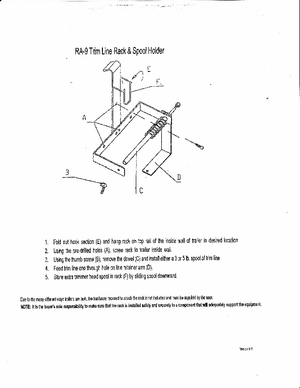 Product of Rack-Em Ra-9 Grass Trimmer Line Spool Rack